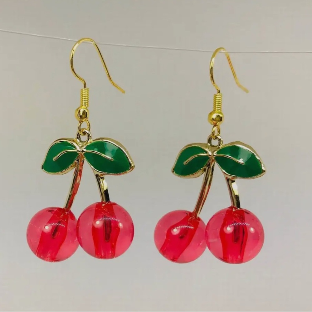 Dani Cherry Drop Dangle Earrings